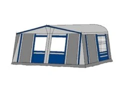 Te Velde Voortent De Wenne 240 Cm Blauw -Winkel Caravanaccessoires 1 1 te velde voortenten de wenne 240 cm diep blauw rechts4