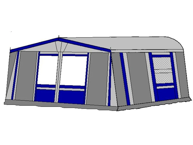 Te Velde Voortent De Wenne 310 Cm Blauw 4 Te Velde Voortent De Wenne 310 Cm Blauw - Afbeelding 2