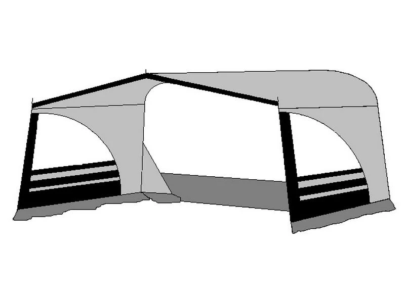 Te Velde Luifel Regenboog 240 Cm Antraciet 4 Te Velde Luifel Regenboog 240 Cm Antraciet - Afbeelding 2