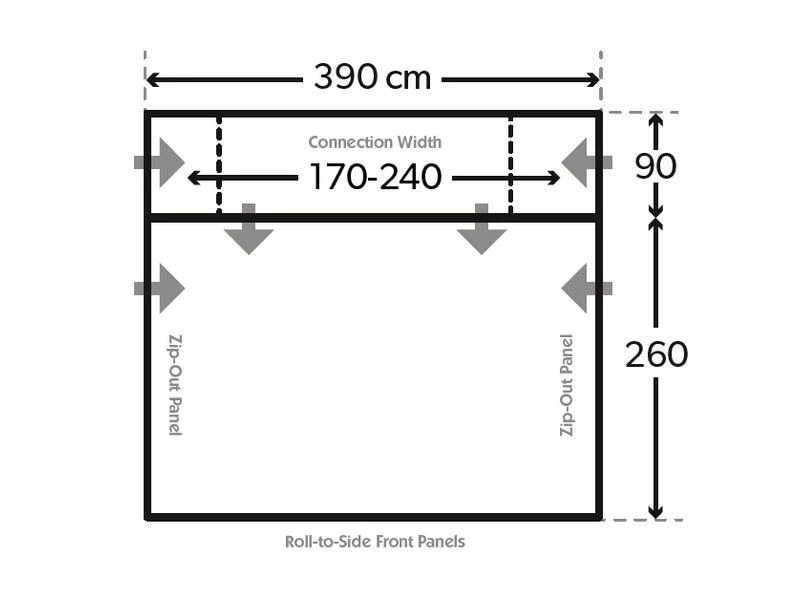 Kampa Dometic Opblaasbare Campervoortent Rally Air Pro Drive Away 390 5 Kampa Dometic Opblaasbare Campervoortent Rally Air Pro Drive Away 390 - Afbeelding 3