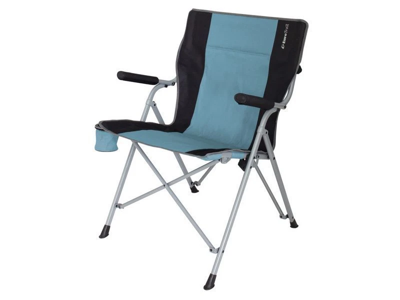 Eurotrail Vouwstoel Arras Staal Groen-zwart 4 Eurotrail Vouwstoel Arras Staal Groen-zwart - Afbeelding 2