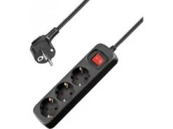 Dws Stekkerdoos Randaarde 3 Voudig 1,5 Mtr Zwart