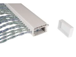 Vliegengordijn PVC Transparant-grijs-blauw -Winkel Caravanaccessoires 20 2 vliegendordijn pvc transparant grijs blauw 5309680