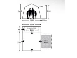 Kampa Opblaasbare Camper-bus Tent Cross Air Tc -Winkel Caravanaccessoires 41 3 kampa opblaasbare camper bus tent cross air tc afmeting 9120001999