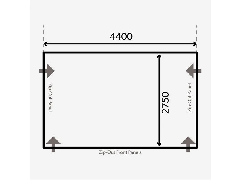 Kampa Dometic Opblaasbare Voortent Club Air Pro 440 M 4 Kampa Dometic Opblaasbare Voortent Club Air Pro 440 M - Afbeelding 2
