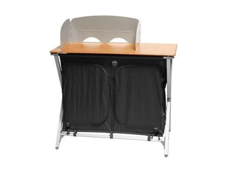 Defa Easy Folding Bamboe Kampeerkast Kookkast 100 4 Defa Easy Folding Bamboe Kampeerkast Kookkast 100 - Afbeelding 2