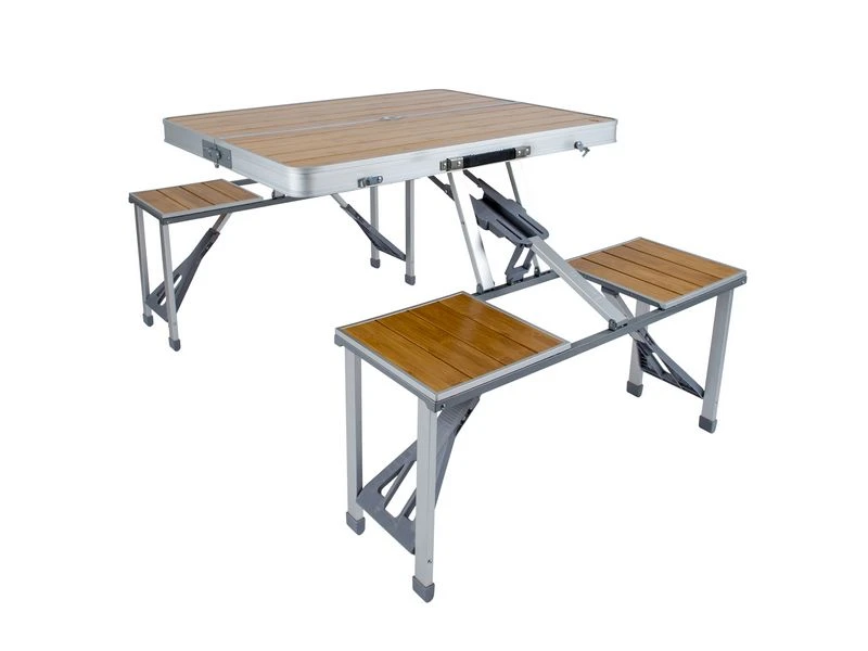 Bo Camp Camping Picknicktafel Bamboe Inklapbaar 3 Bo Camp Camping Picknicktafel Bamboe Inklapbaar