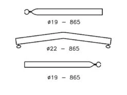 Umefa Campking Daksteungebogen 22-19 Mm 170-250 Cm Zilververzinkt Staal