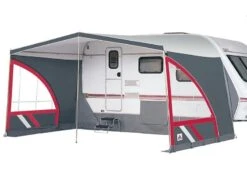 Dorema Caravanluifel Panorama -Winkel Caravanaccessoires dorema caravan luifel panorama antraciet rood panorama 2