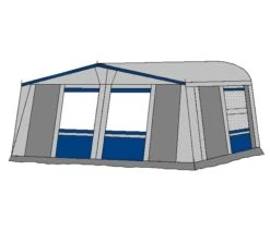 Te Velde Voortent De Vaart Lux 240 Cm Blauw 8 Te Velde Voortent De Vaart Lux 240 Cm Blauw -Winkel Caravanaccessoires te velde voortenten de vaart lux 240 cm diep blauw rechts