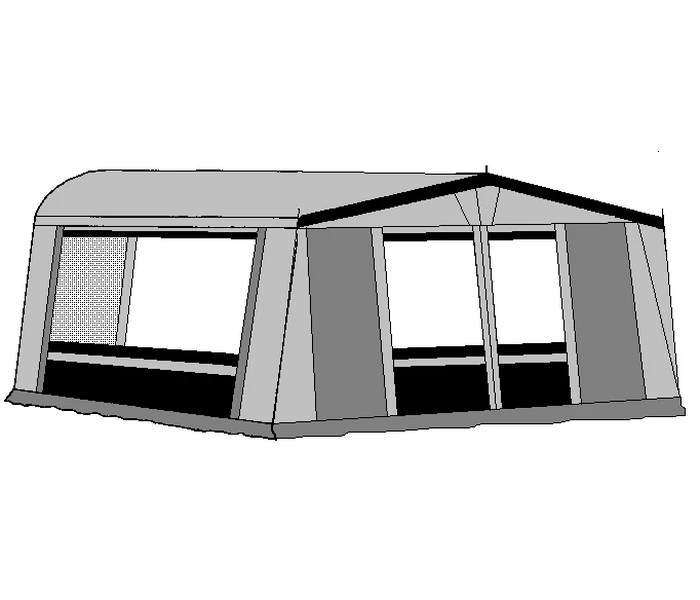 Te Velde Voortent De Vaart Lux 310 Cm. Antraciet 3 Te Velde Voortent De Vaart Lux 310 Cm. Antraciet