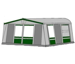 Te Velde Voortent De Vaart Lux 310 Cm. Groen 8 Te Velde Voortent De Vaart Lux 310 Cm. Groen -Winkel Caravanaccessoires te velde voortenten de vaart lux 310 cm diep groen rechts8