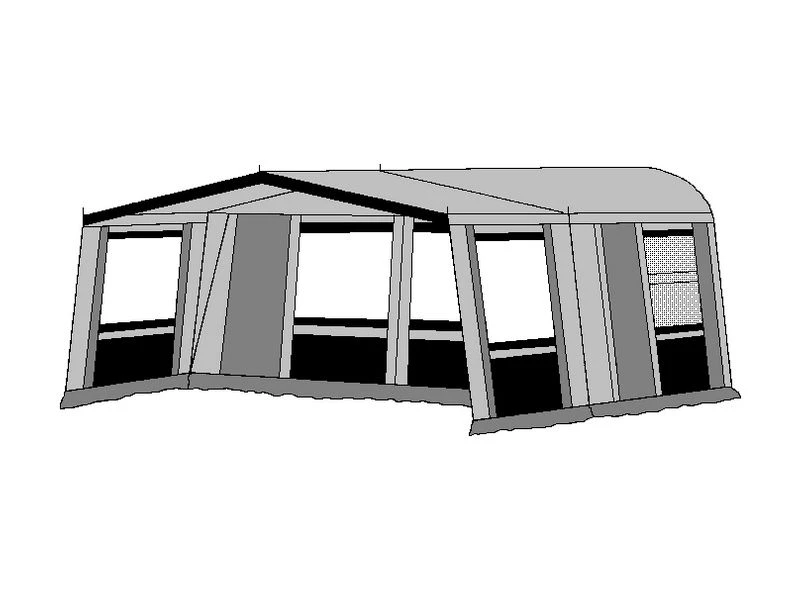 Hele Luifel Voor Voortent Aanritsbaar De Vaart Lux Serie Antraciet 4 Hele Luifel Voor Voortent Aanritsbaar De Vaart Lux Serie Antraciet - Afbeelding 2